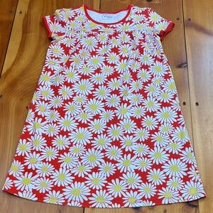 HANNA ANDERSSON 150 Daisy Printed Playdress Daydress Short Sleeve Cotton